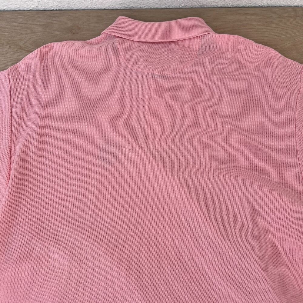 Vintage 90s Chaps Ralph Lauren 100% Cotton USA Made Pink Polo Shirt Size Medium - Picture 8 of 15